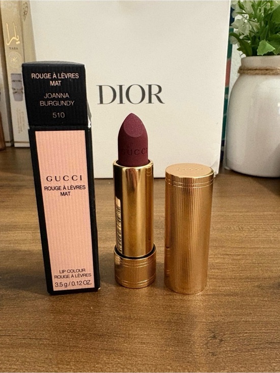 Gucci Other - Gucci Rouge à Lèvres Mat Lipstick Joanna Burgundy 510 Limited Edition Matte NIB